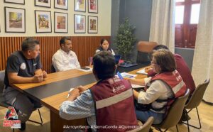 CONAGUA Y AUTORIDADES MUNICIPALES DE ARROYO SECO EVALÚAN AFECTACIONES POR LAS RECIENTES LLUVIAS.