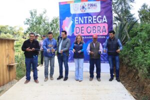 ENTREGA DE LA OBRA DE CONSTRUCCIÓN EN LA COMUNIDAD DE SAN PEDRO EL VIEJO, PINAL DE AMOLES