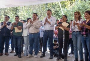 ENTREGA MAURICIO KURI 1ª ETAPA DEL CAMINO VALLE VERDE – EL POCITO EN JALPAN DE SERRA