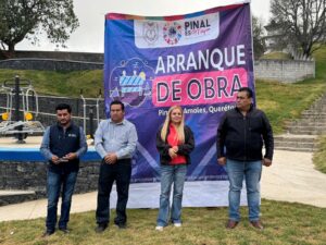 ARRANQUE DE LA TERCERA ETAPA DE REHABILITACIÓN DEL PARQUE PÚBLICO, PINAL DE AMOLES.