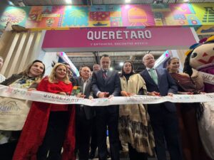 MADRID, ESPAÑA – LA PRESIDENTA MUNICIPAL DE PINAL DE AMOLES, LUPITA RAMÍREZ, ACOMPAÑÓ AL GOBERNADOR DEL ESTADO DE QUERÉTARO, MAURICIO KURI,
